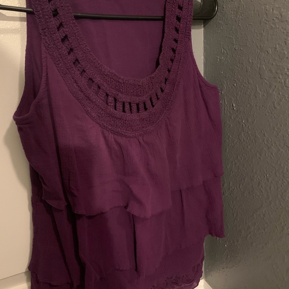 Cold water creek purple tank - Picture 2 of 4